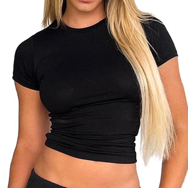 Basic Solid Crop Top